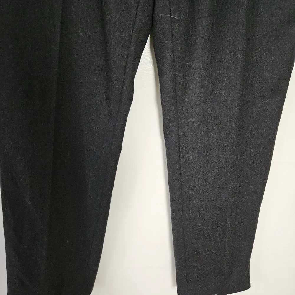 Banana Republic Vitale Barberis Tapered Fit‎ Wool Trouser Men's 35x32 Charcoal